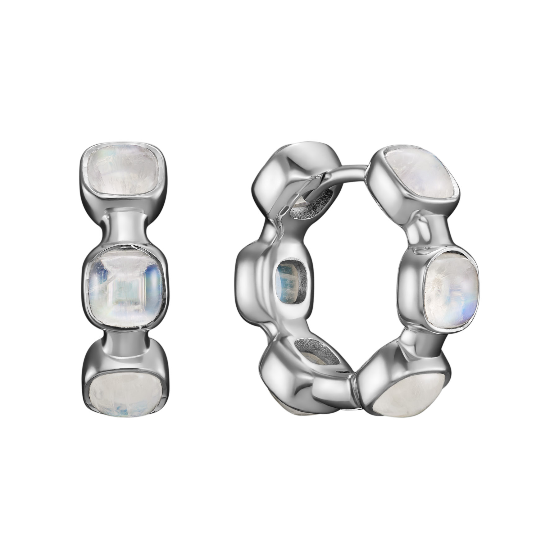 Серьги-конго Лунная дорожка